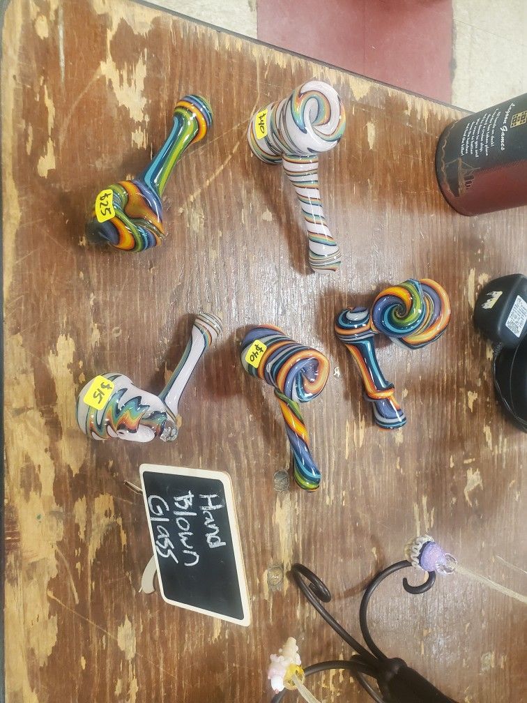 Hand Blown Glass Pieces