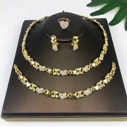 Set Of Necklace/Bracelet Gold Plate