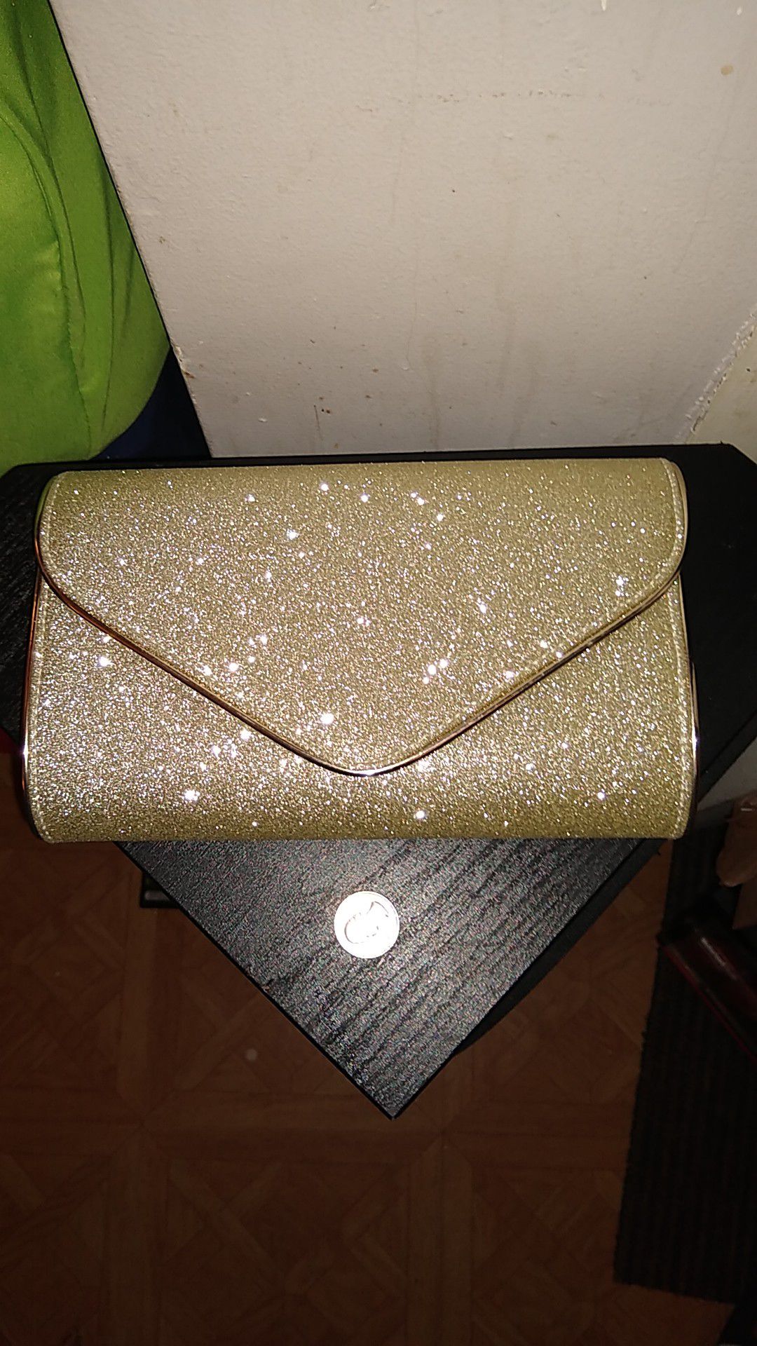 Shimmering Gold Ladies Handbag