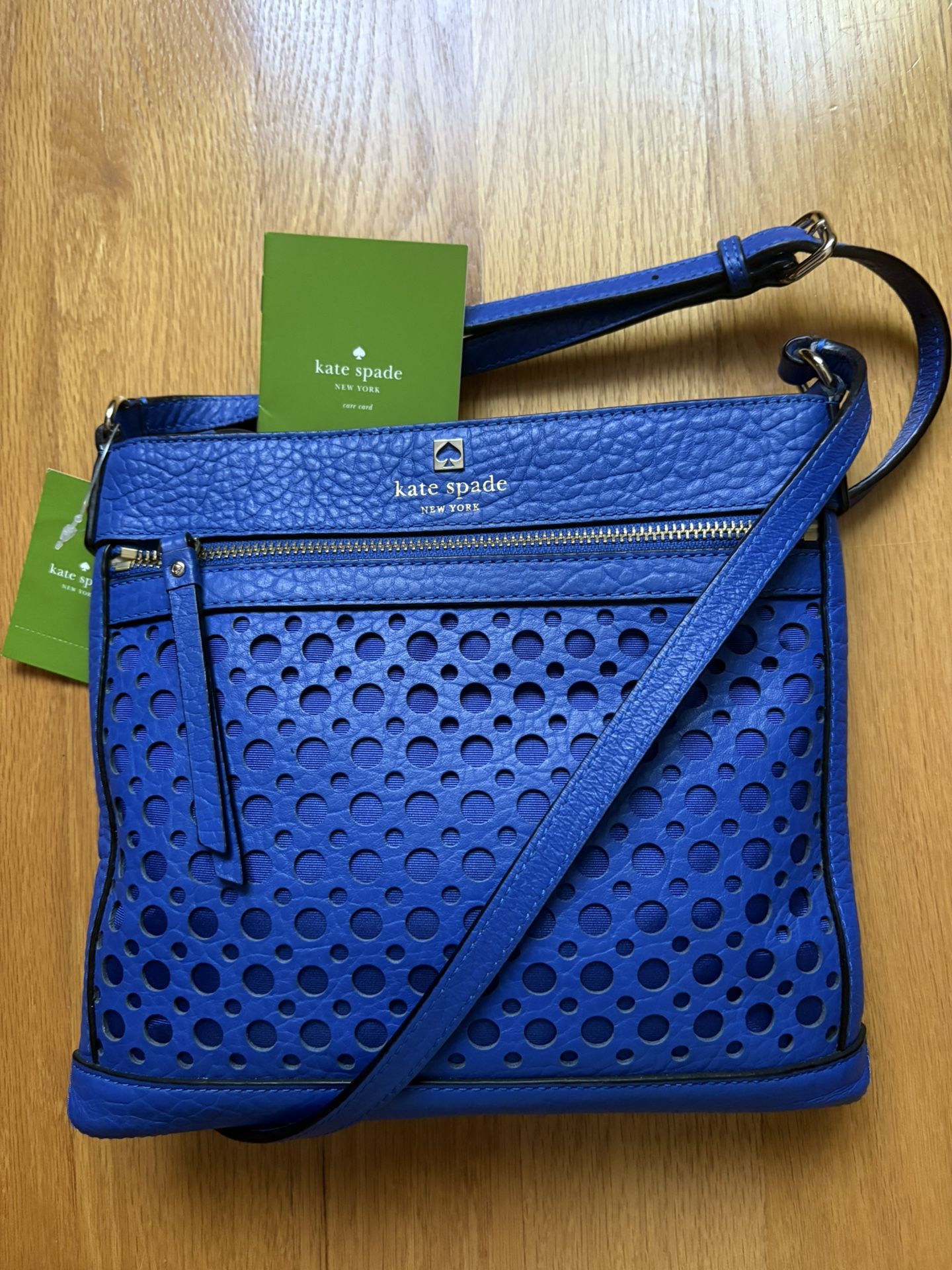 Kate Spade Reidy Perri Lane Crossbody Bag  Blue New 