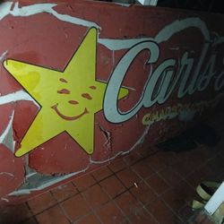 Carls Jr Sign 16ft By 4ft