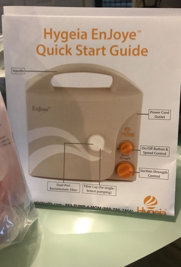 NEW Breast Pump Hygeia Enjoye / Extractor de leche materna NUEVA