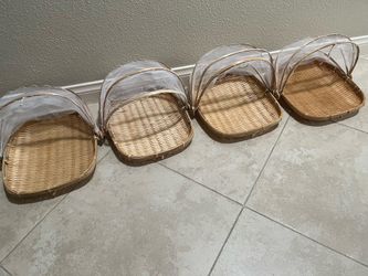 Covered Bamboo Food Tents