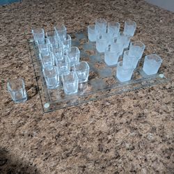 27 piece Shot Glass Checkers Set $20 or best offer