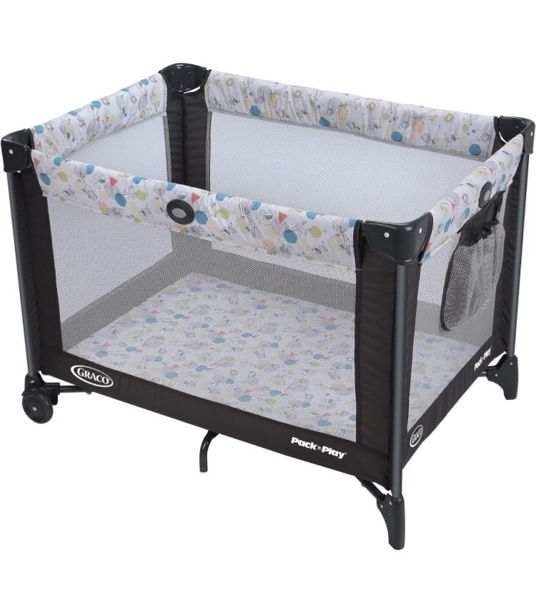 Graco Pack and Play Portable Playard, Push Button Compact Fold, Carnival