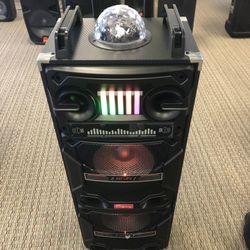 4,000 Watt Rechargeable Bluetooth Speaker/aux/fm/USB And SD Port/microphone For Karaoke/brand New!!