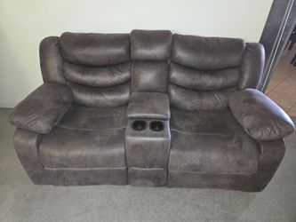 Electric Microsuede Loveseat