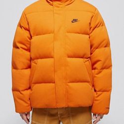 Nike Therma Fit Orange Puffer Coat