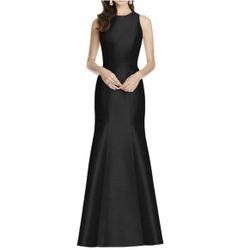 Alfred Sung Black Evening Gown - Size 8