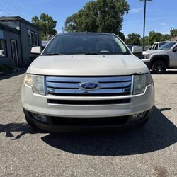 2007 CREAM FORD EDGE SEL PLUS 🅜🅞🅞🅝🅡🅞🅞🅕 🄻🄴🄰🅃🄷🄴🅁 S͎U͎V͎ sʟᴇᴇᴋ