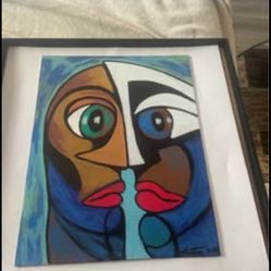 Original Artwork Acrylic On Canvas Framed