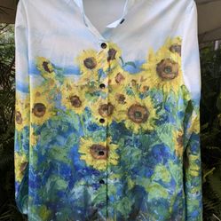 Women's Button-down Shirt Size Large