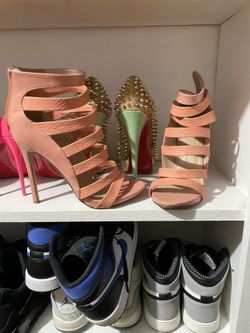 Peach Strap Heels