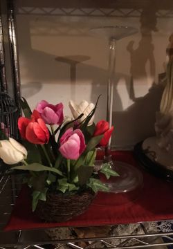 Stand and flower