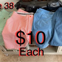 $10 Man Shorts 🩳 Like New size 38 in mint condition Golf shorts great brands or all for $30