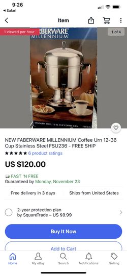 Faberware coffee pot-millennium