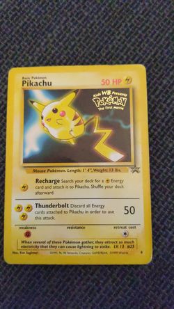 Pikachu pokemon card (original series "the first movie")