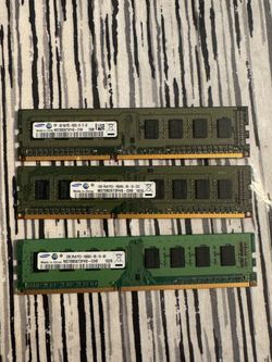 Samsung DDR3 PC3-10600 RAM Sticks – Lot of 3