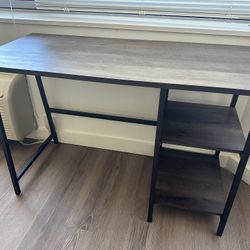 Small Home Office Desk With Storage Shelves