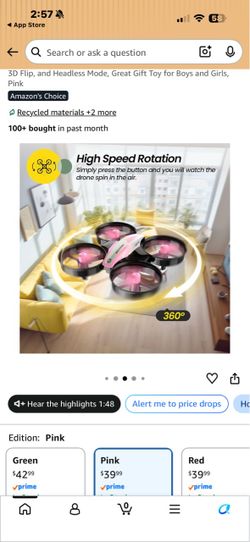 Brand New Holy Stone HS210 Mini Drone – $15