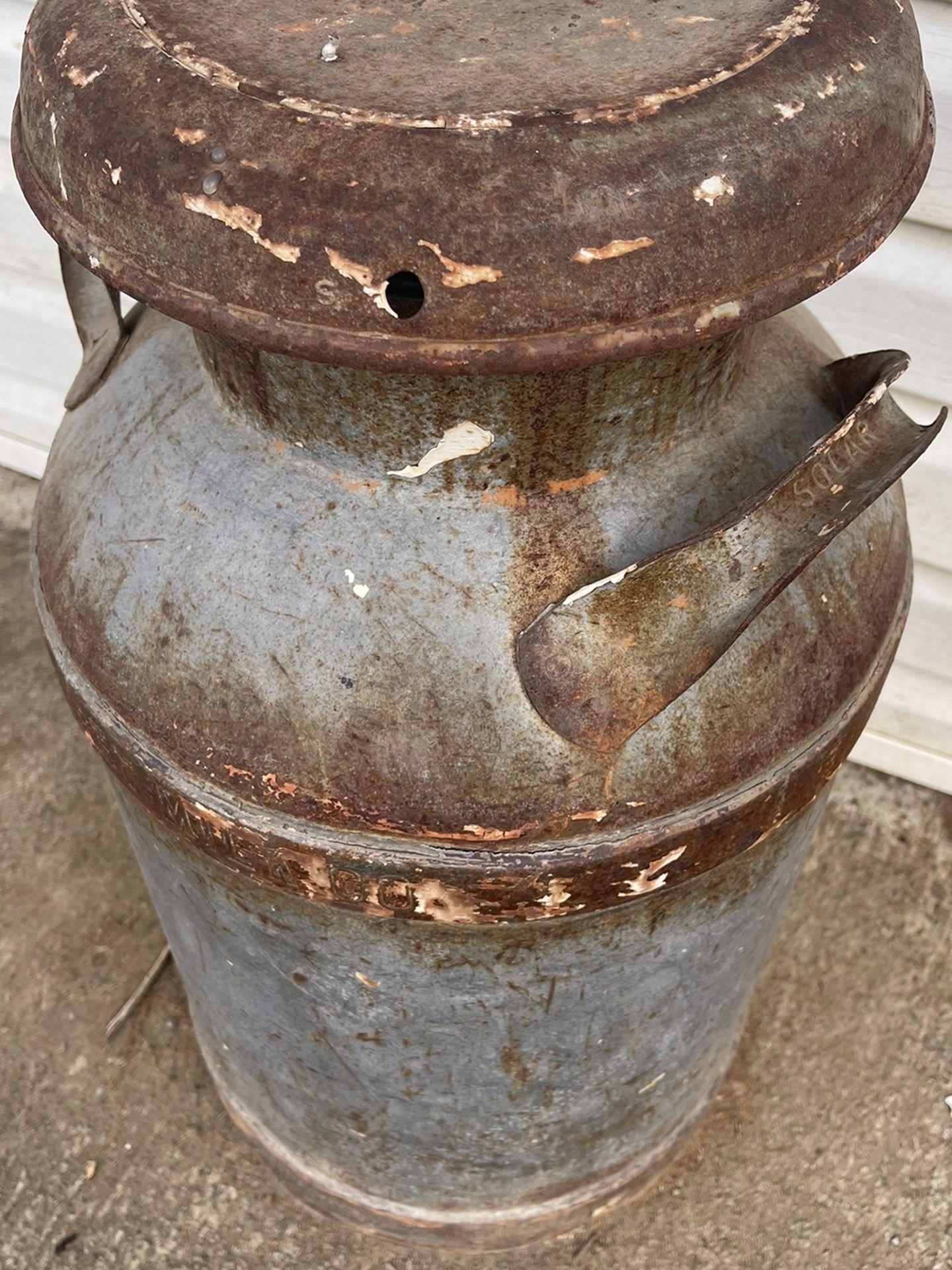 Antique milk canister