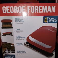 George Foreman 4 Serving Removable Plate Grill & Panini Press