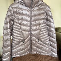 Pretty Mauve/Lilac Large Calvin Klein Collapsible Puffer Jacket (Puffy Jacket)