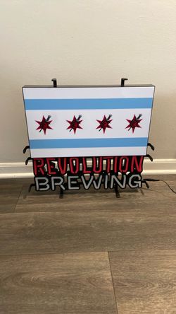 Revolution Brewing led neon