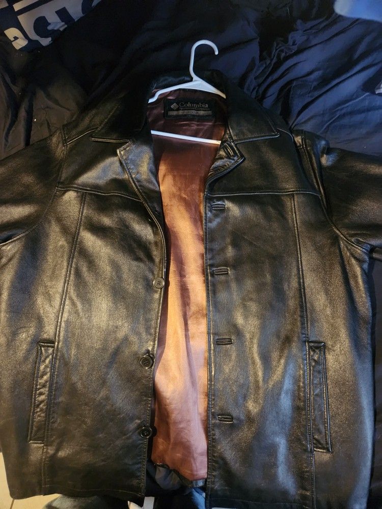 Columbia Black Leather Jacket