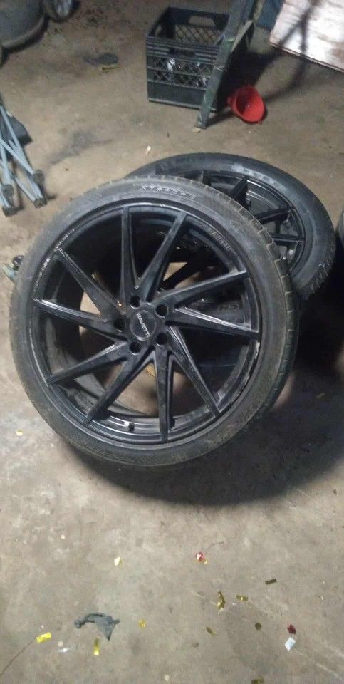 Full Set Black 20' Rims