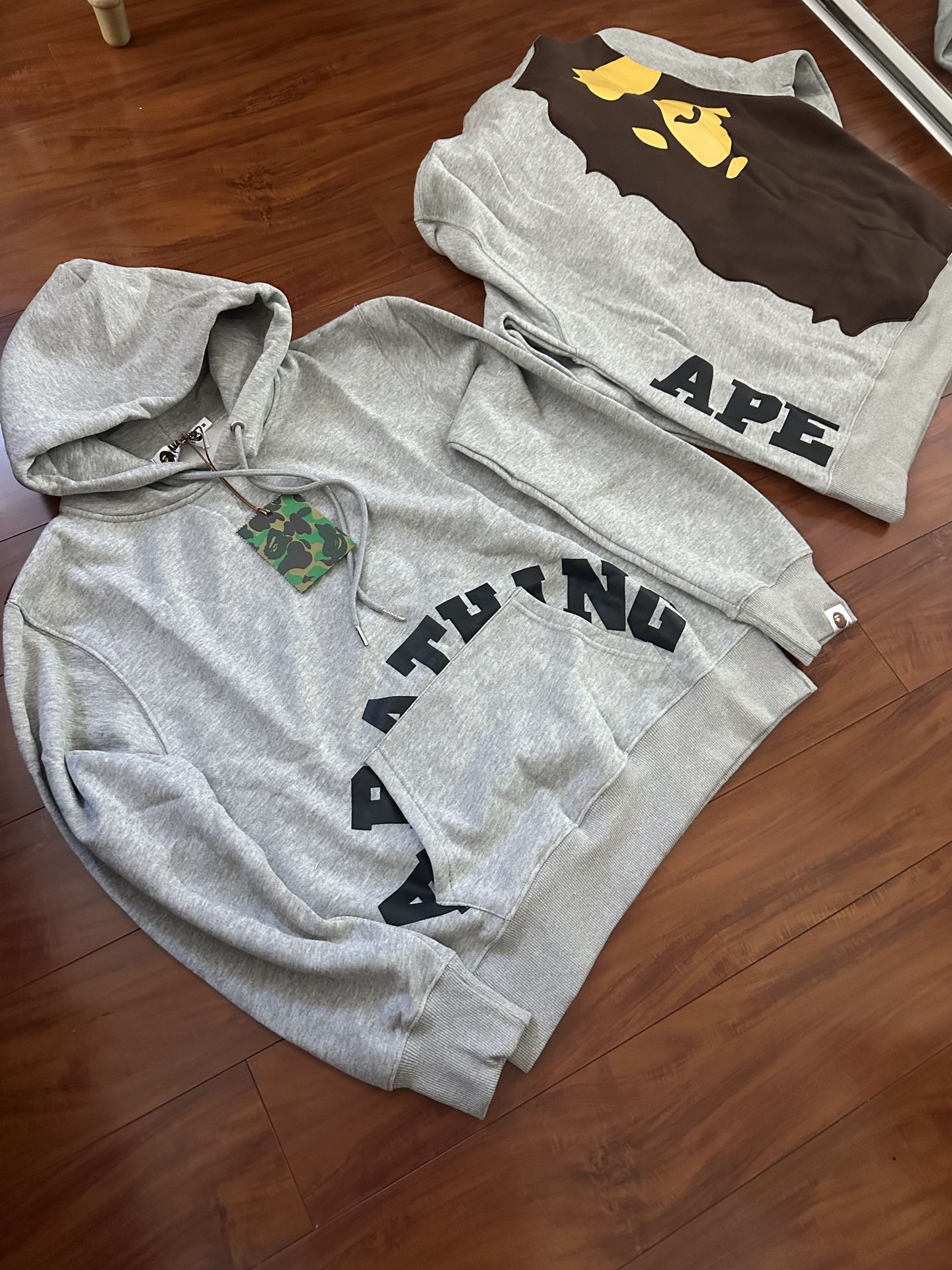 Grey BAPE Hoodies