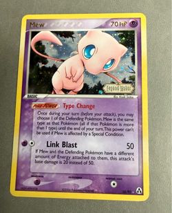 Pokemon TCG stamped Legend Maker holo mew 10/92