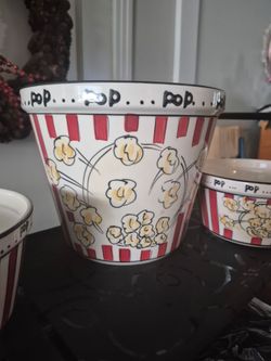 Kitchen prep 101 ceramic popcorn set