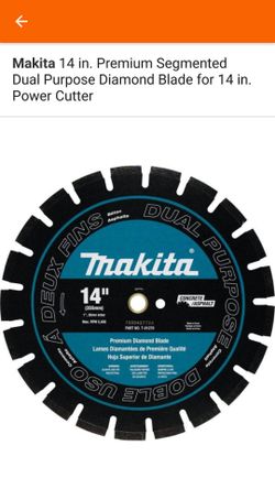 Makita 14 in. Premium Segmented Dual Purpose Diamond Blade for 14 in. Power Cutter