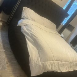 Queen Bed Frame W/ Storage