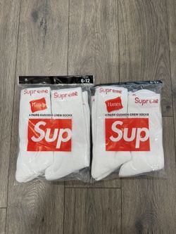 Supreme White Socks
