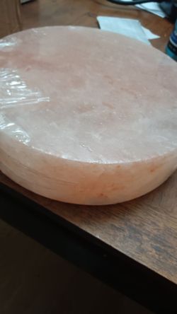 Pink Himalayan salt plate