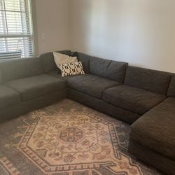 West Elm sectional 