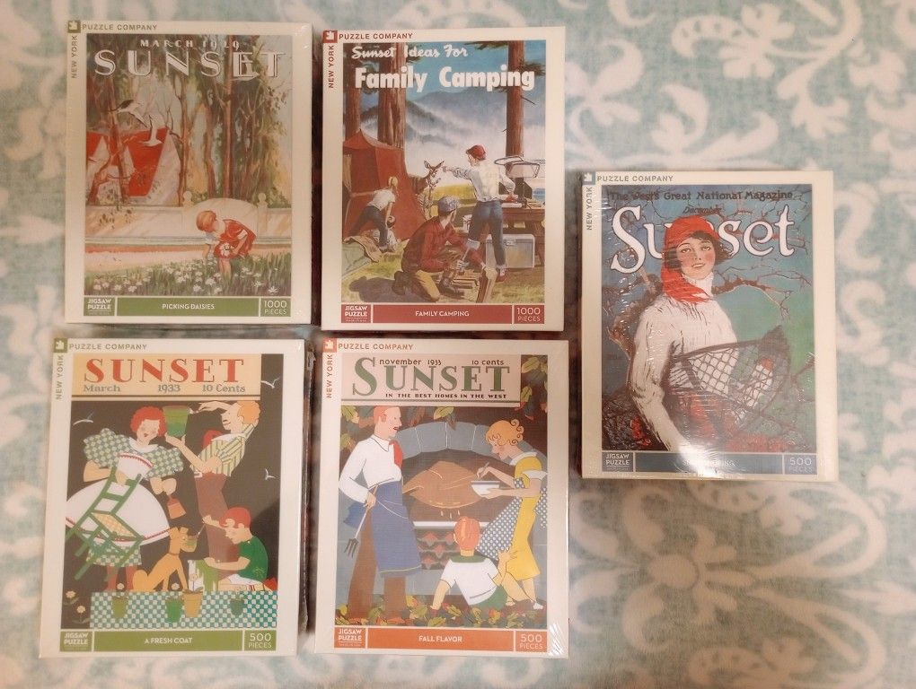 Sunset Magazine Collector Jigsaw Puzzles