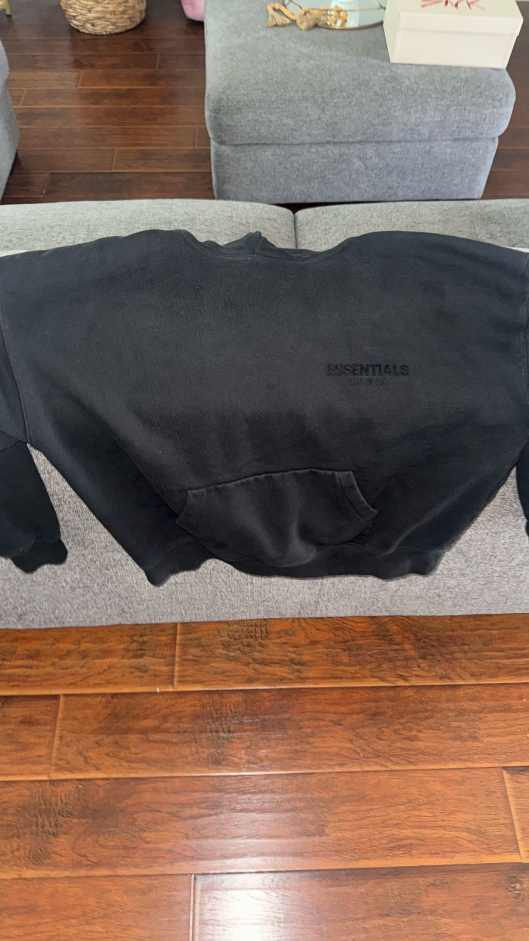 Black Essentials Fear Of God Hoodie
