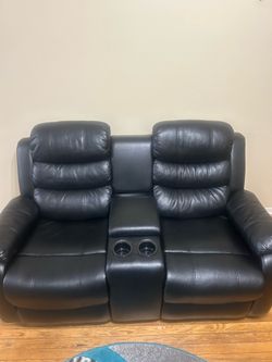 Black reclining couch