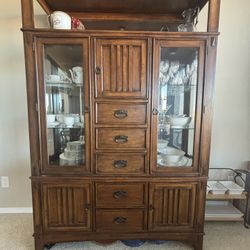 Wooden China Cabinet 