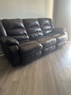 3 seater sofa and a single recliner