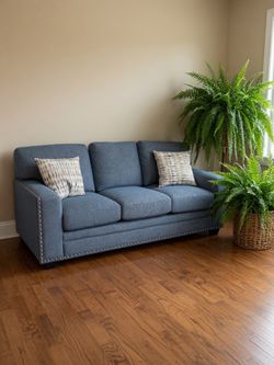 Blue 3-Seater Sofa – $450 OBO - Brand New
