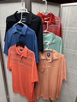Men’s Golf Shirts Size L 