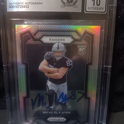 2023 Panini Prizm Silver #361 Michael Mayer Beckett 10 Autographed 🔥🔥🔥