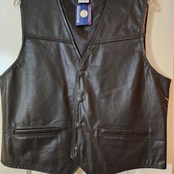 Leather MARINE vest