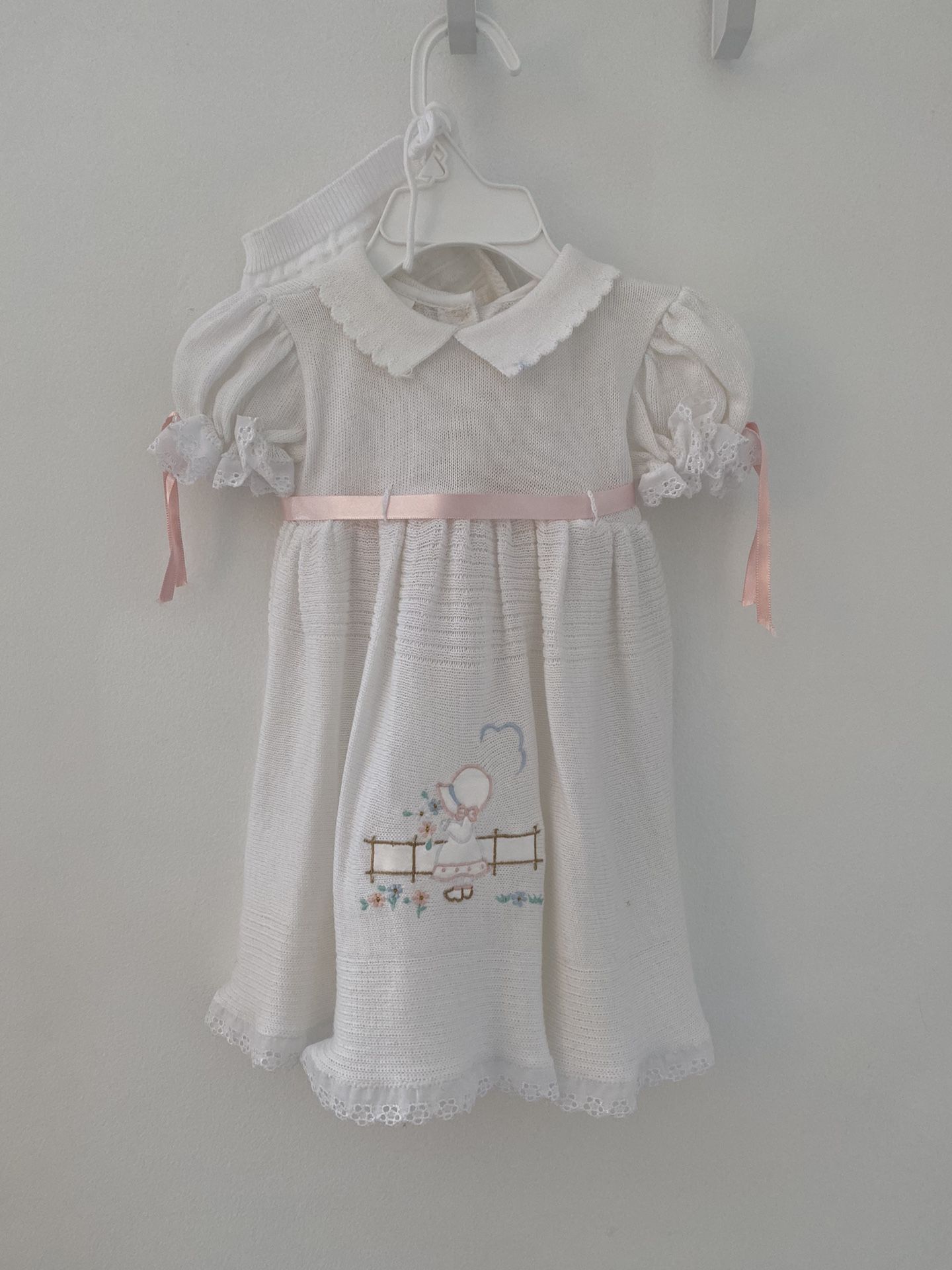 Baby 3 Piece Embroidered Cotton Dress 