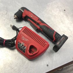 96091 Milwaukee 2415-20 12v Lithium Ion 3/8” Right Angle Drill W/ 4.0ah Battery & Charger 578045