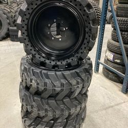 New 10.16.5 solid Bobcat Skid Steer Tires